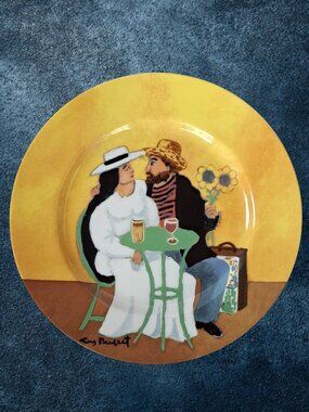 Van Gogh Amoureux Guy Buffet Collection Salad Dessert Fine Porcelain Plate Japan